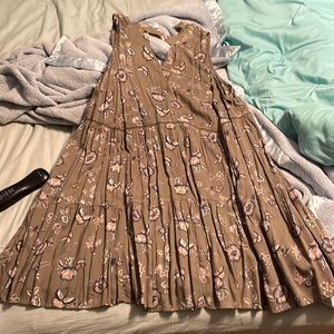 True Craft Green flower print short dress.